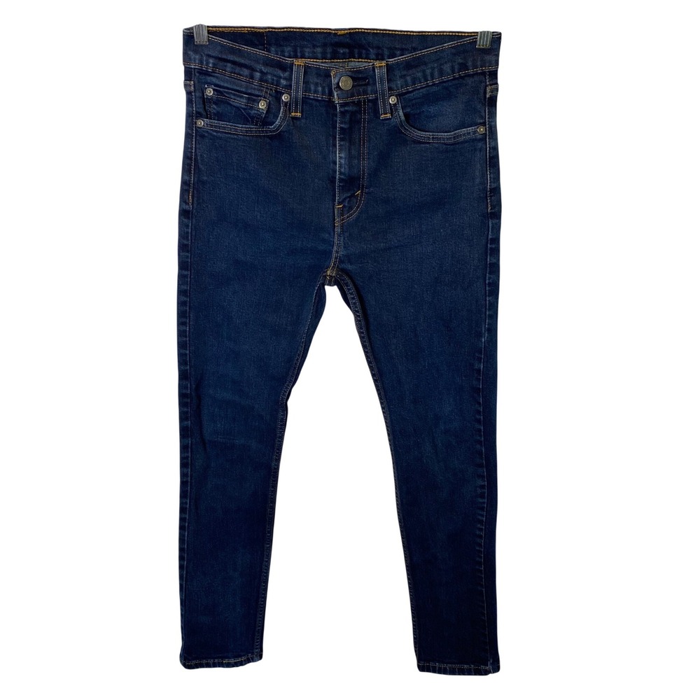 Levi's 510 Skinny Jeans Men 31x32 Dark Indigo Blue Stretch Denim Slim Rocker
